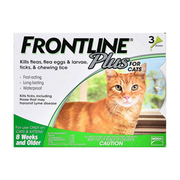No More Flea and Tick with Frontline Plus For Cats
